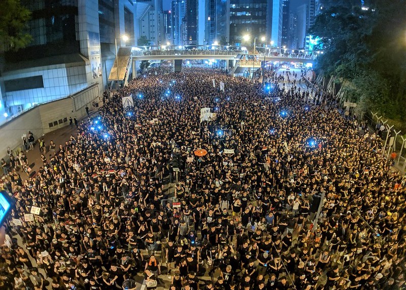 Masseprotester i Hong Kong. Foto: Studio Incendo.